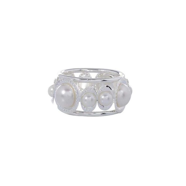 Set 4 Anillos Porta Servilleta Perla-0