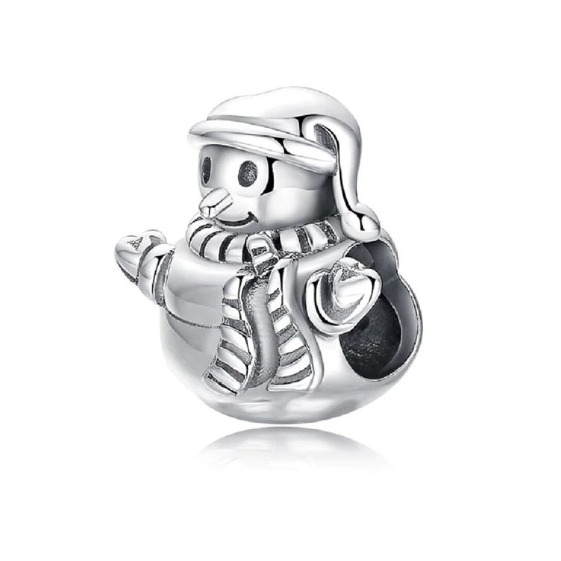 Charm Muñeco de Nieve en Plata Fina 925 SILVER HEART-1