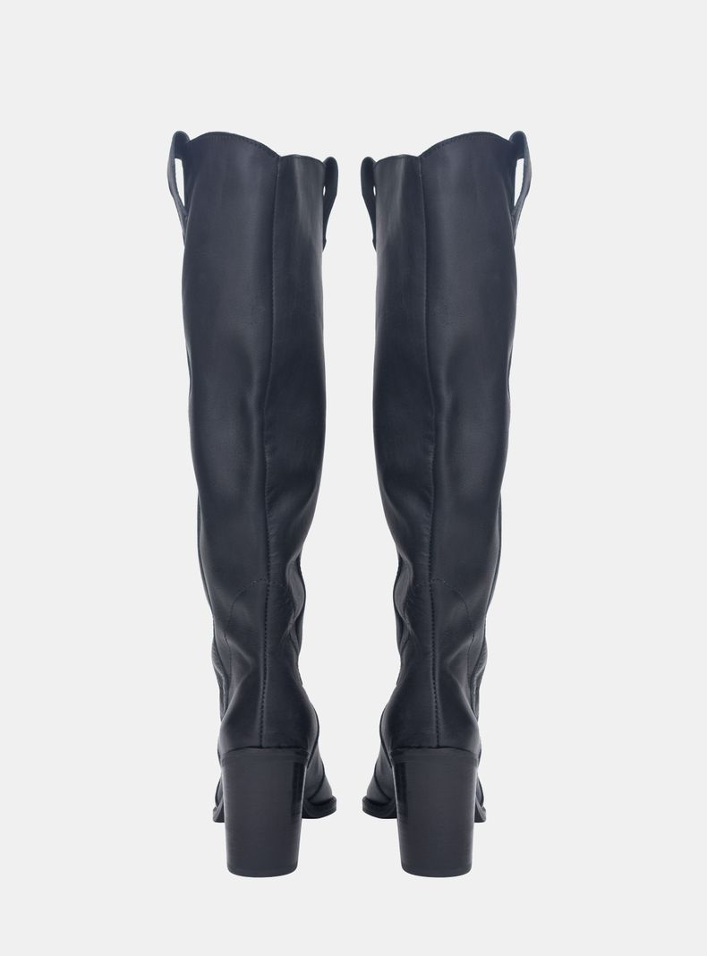 Bota Antonia Cuero Negro-2