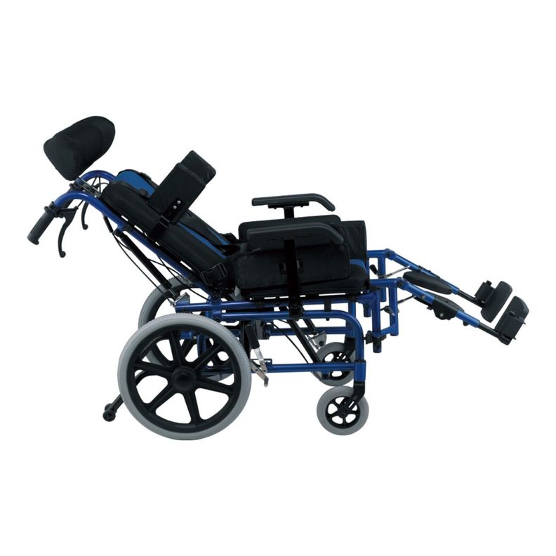 Silla de Ruedas Reclinable Niño Azul Pro-0