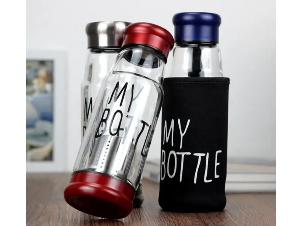 Botella c/ infusor 550ml rojo-2