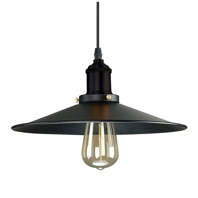Lámpara Colgante E-27 Diseño Vintage Sigis Negro-1