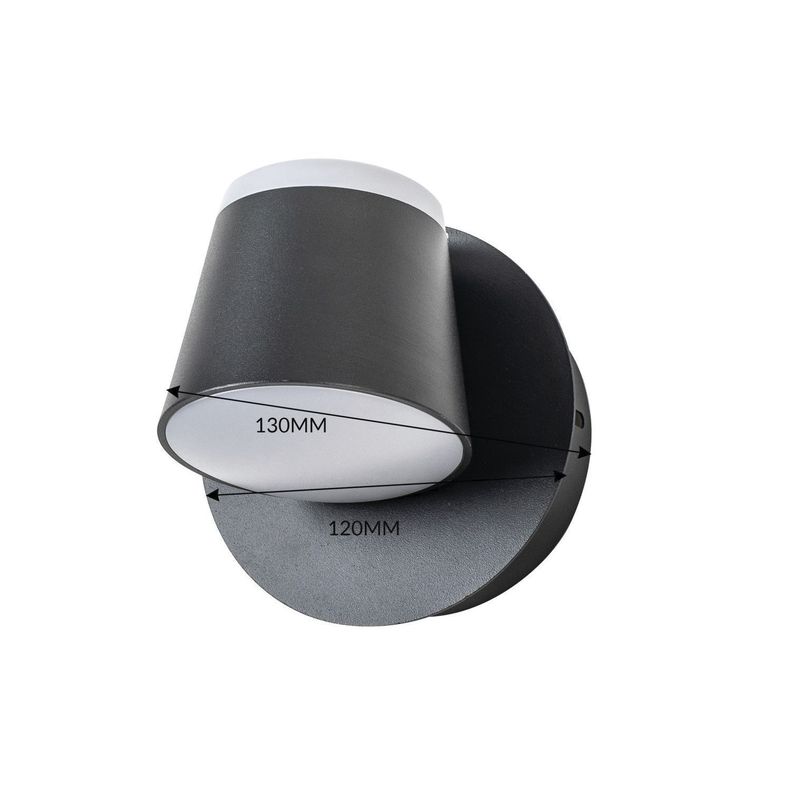 Apliqué Elegante Simple Decorativo LED Movible 5W Negro-1