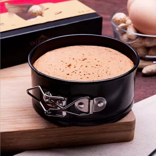 4 Molde Torta Moldes Queque Moldes Desmontables Mini Redondo -4