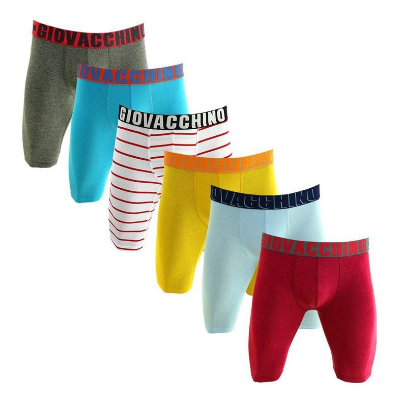Boxer Largo Algodón Hombre Pack 6-0