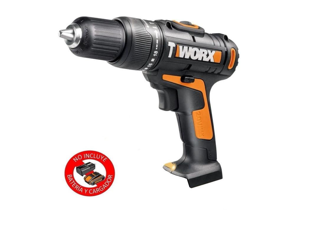 Taladro Percutor Inalámbrico Worx 13 Mm 20 V (solo) -0
