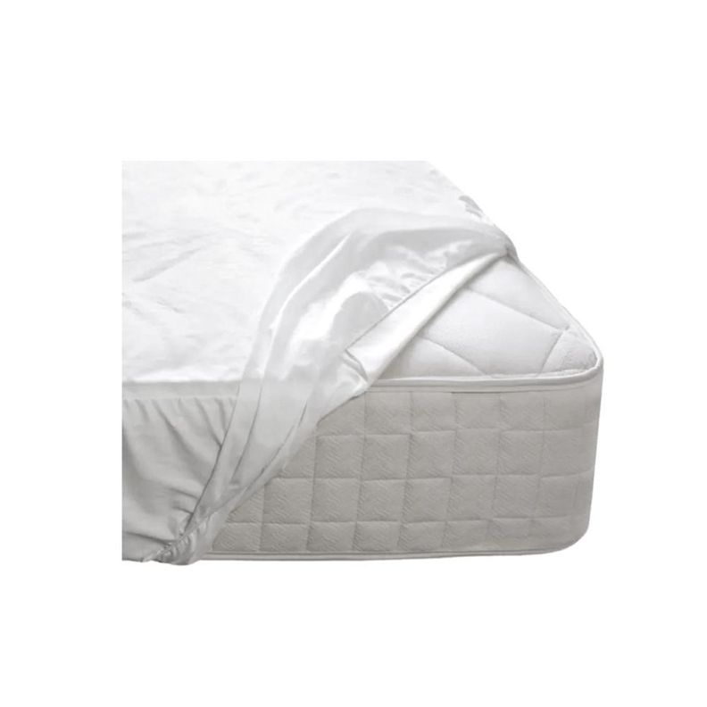 Cubre Colchon Tela De Poliuretano Blanco