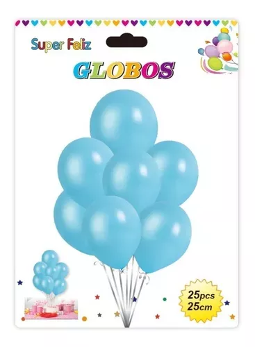 Pack 25 Set De Cumpleaños Globos Cumpleaños Globo Metalizado-1
