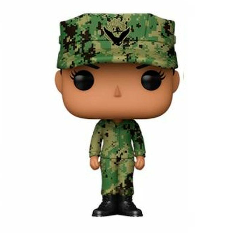 Figura Funko Pop, Marino EEUU mujer morena (uniforme de trabajo) - USN-0