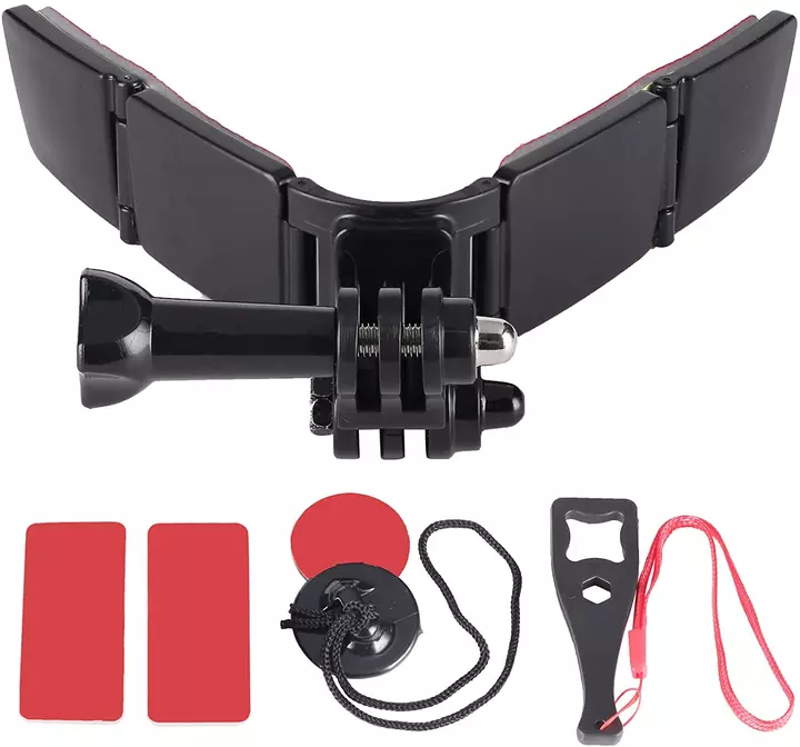 Soporte Frontal Adhesivo - Casco Moto Cámaras Gopro Y Otras-0