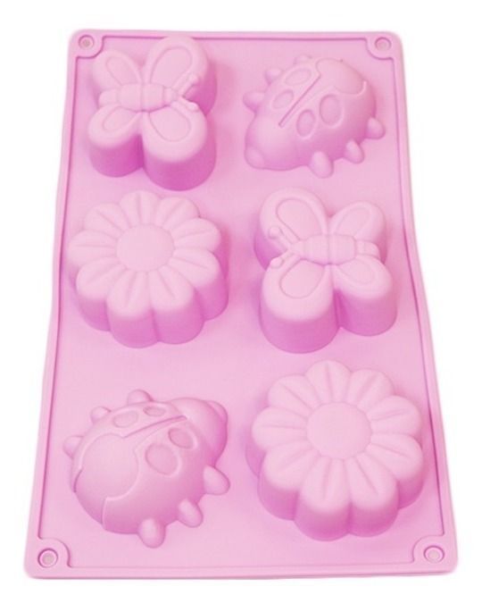 Molde De Silicona Forma Chinita Flores Mariposa-0
