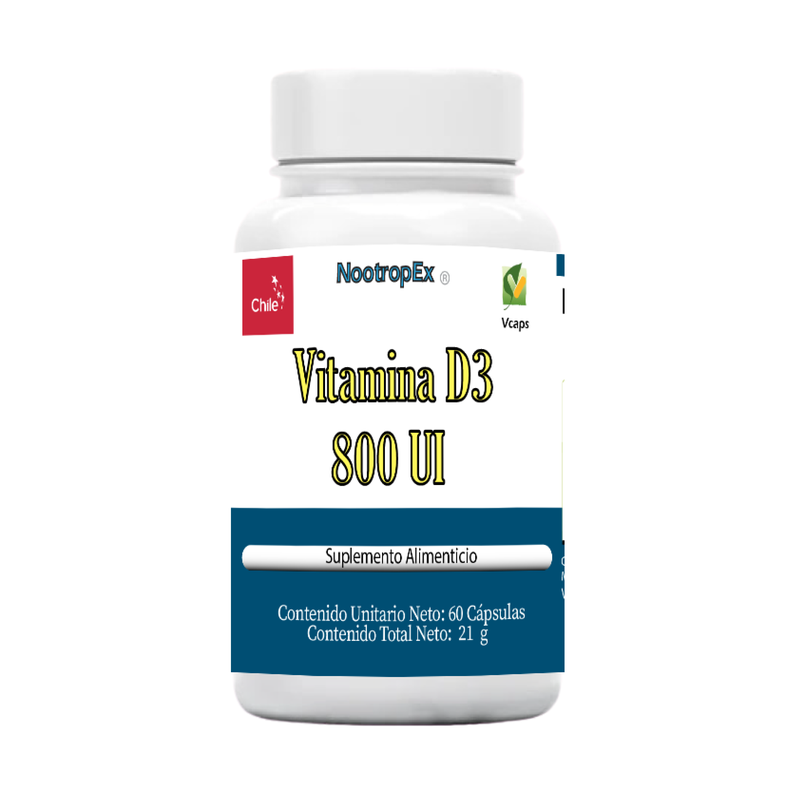 Vitamina D3 800 UI 60 Cápsulas-0