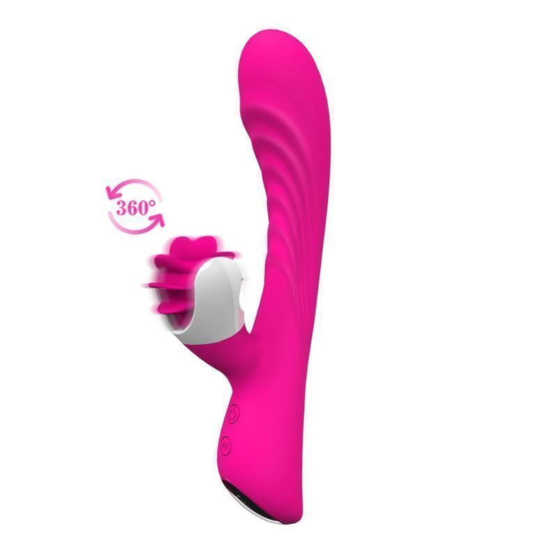 Nymph Dildo Vibrador Con Estimulador De Clitoris Rotatorio-4