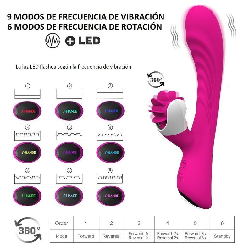 Nymph Dildo Vibrador Con Estimulador De Clitoris Rotatorio-7