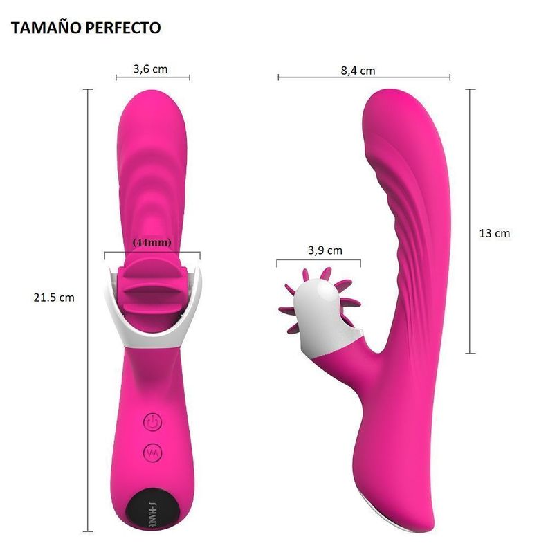 Nymph Dildo Vibrador Con Estimulador De Clitoris Rotatorio-1