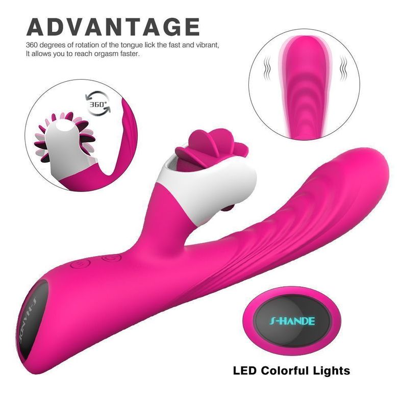 Nymph Dildo Vibrador Con Estimulador De Clitoris Rotatorio-3