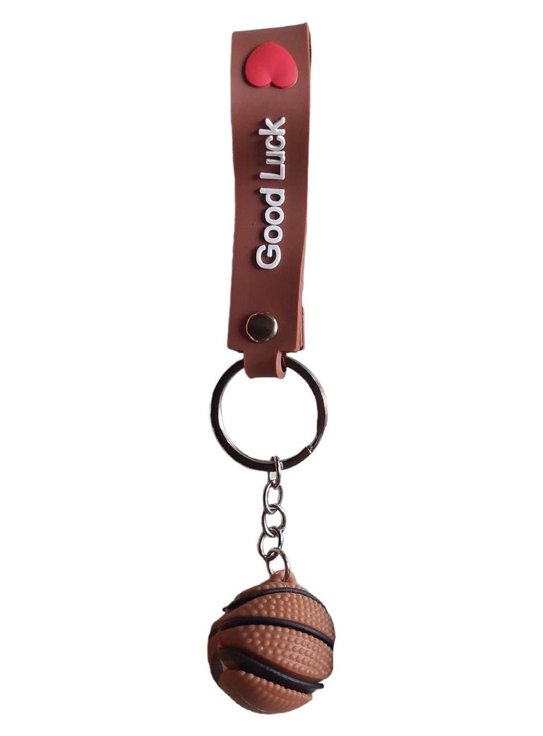 LLAVERO SILICONA DISEÑO BALON BASKETT CAFE-0