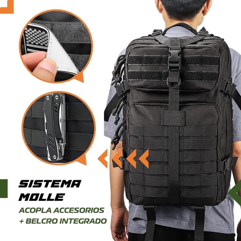 Mochila Tactica Militar Outdoor Pentagon 45L Impermeable-3