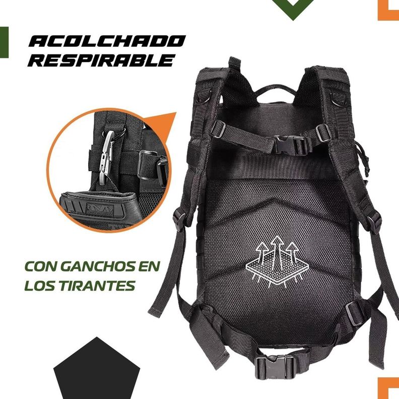 Mochila Tactica Militar Outdoor Pentagon 45L Impermeable-4