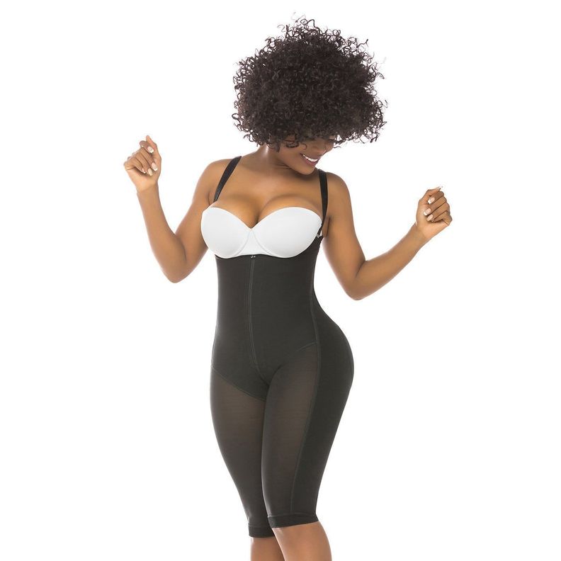 Faja Colombiana Moldeadora y Reductora, Pierna Larga 515 Negro-1