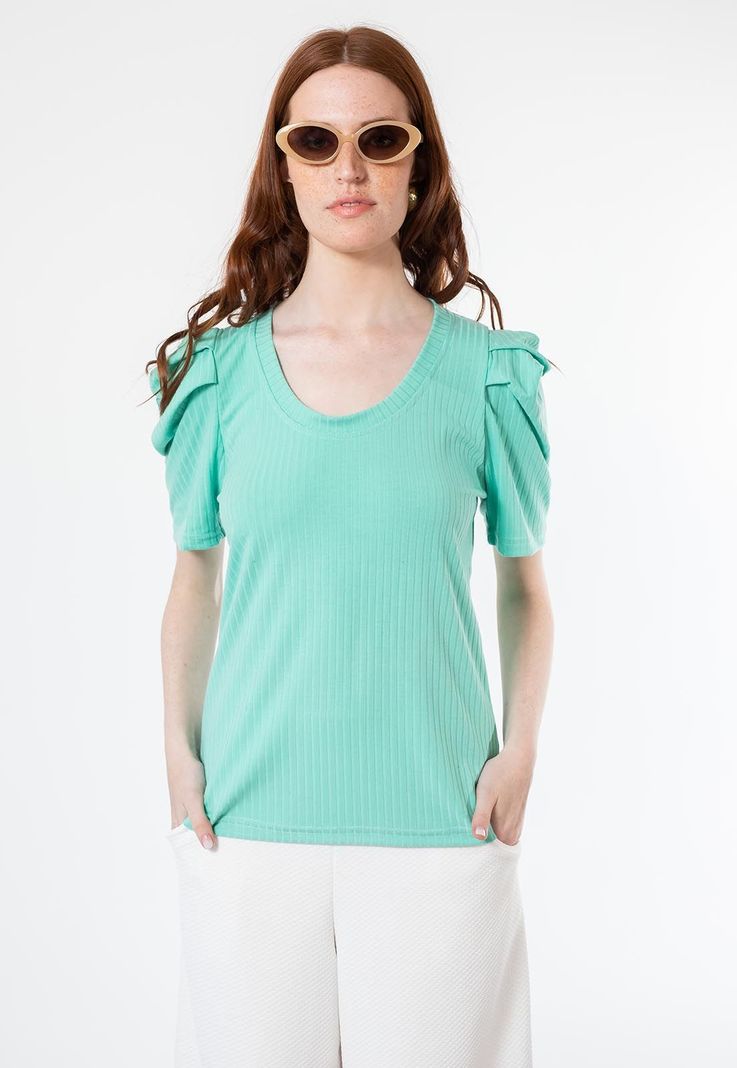 Polera Kat Corto Verde Agua-2