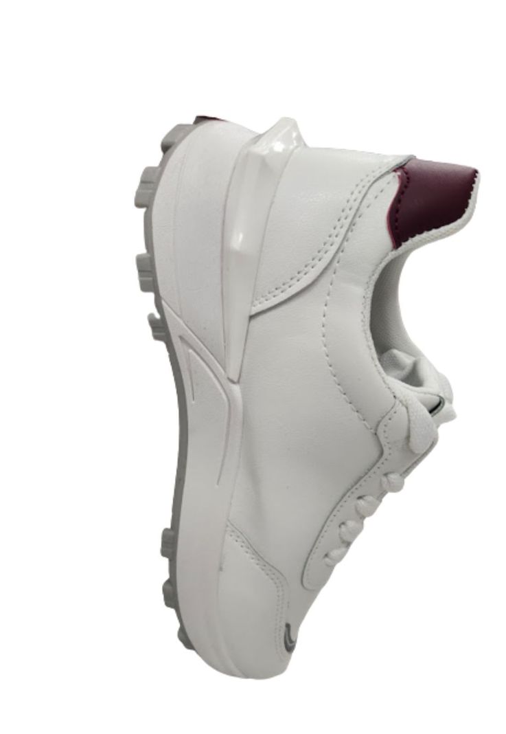 Zapatilla Urbana Mujer Blanco Rojo-3