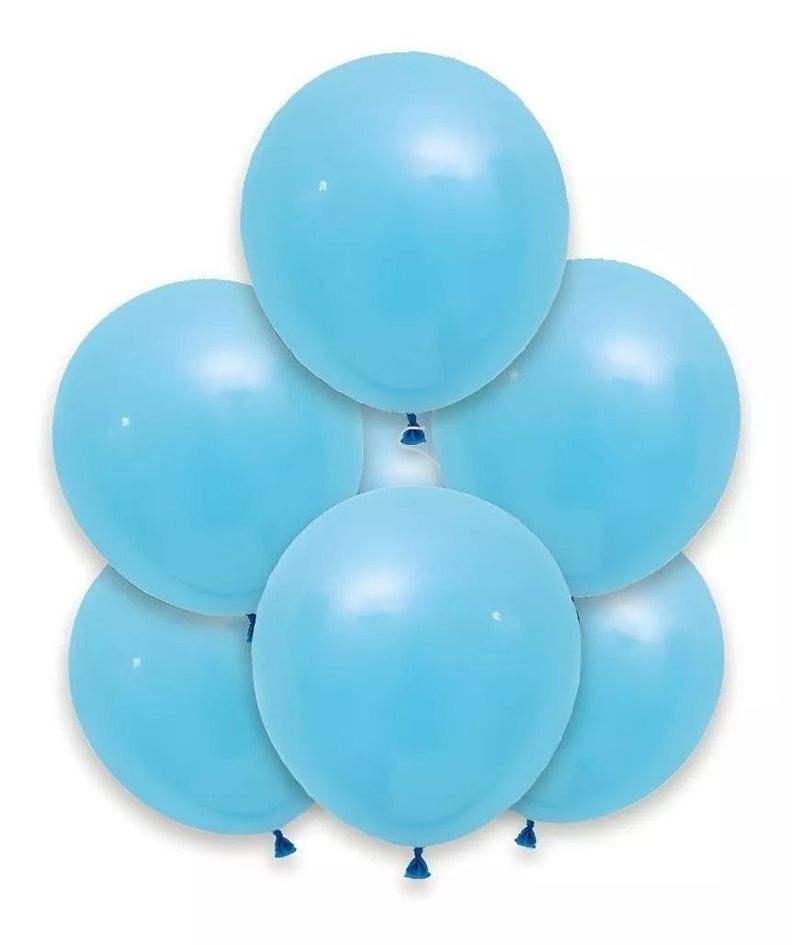 Pack X12 Set De Cumpleaños Globos Cumpleaños Globos Azul-1