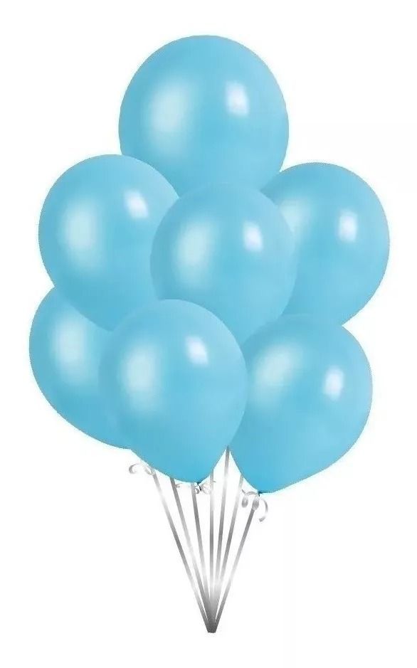 Pack X12 Set De Cumpleaños Globos Cumpleaños Globos Azul-0