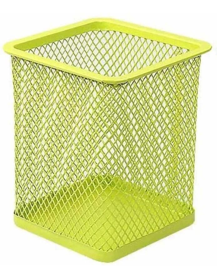 Porta Lápiz De Rejilla Malla Metálica Oficina-0