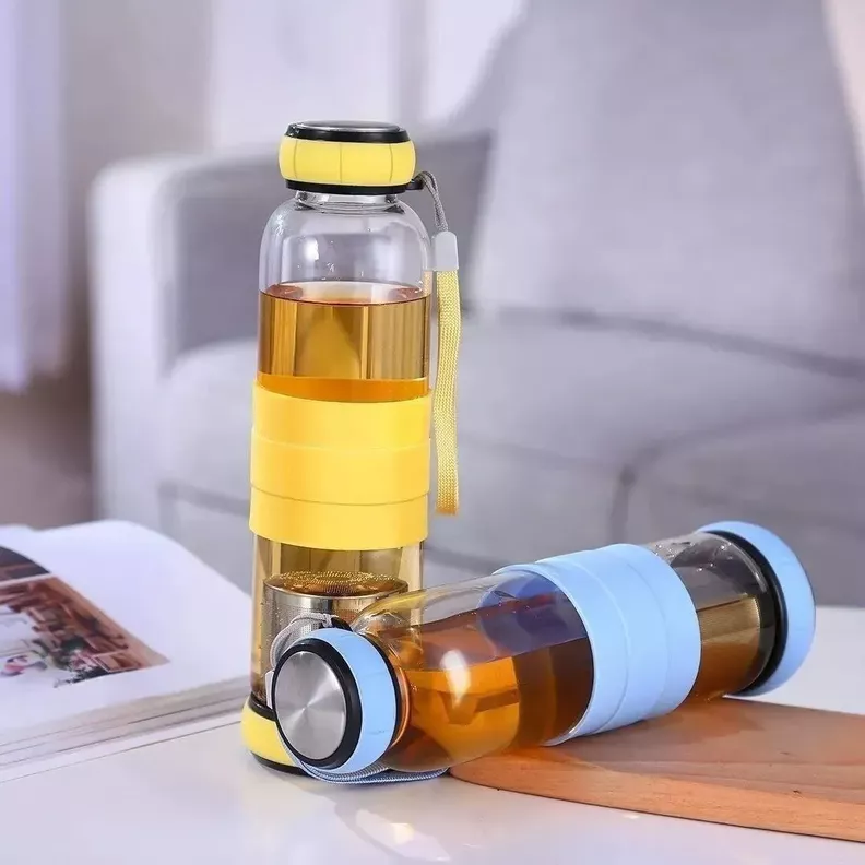 Botella de Vidrio Templado con Infusor de Té 500ml-1