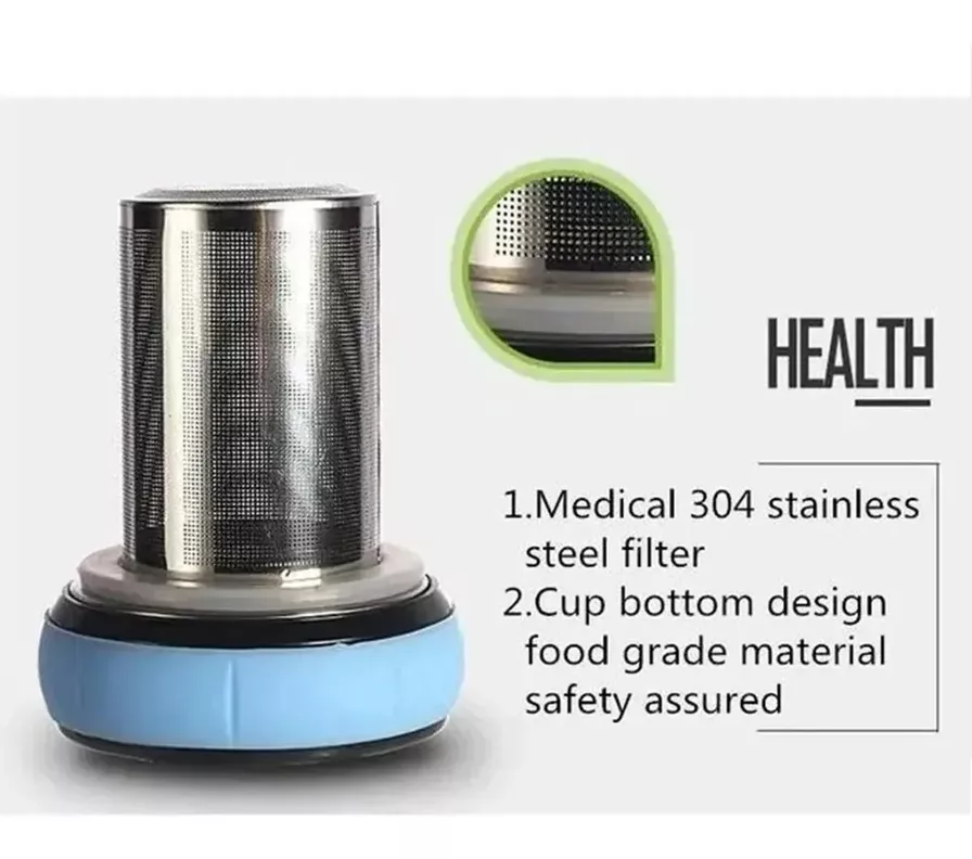 Botella de Vidrio Templado con Infusor de Té 500ml-4