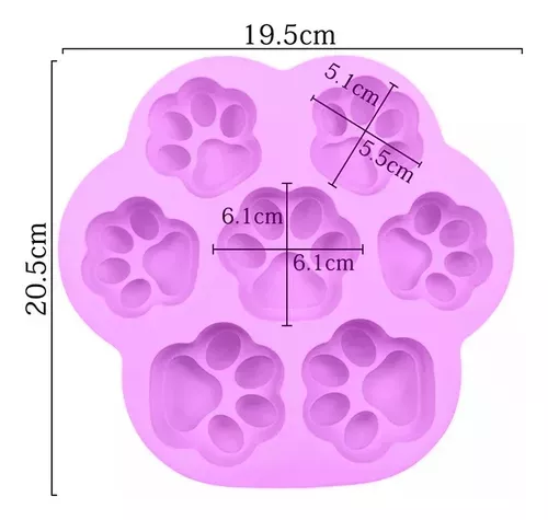 Pack X2 Moldes De Chocolate Moldes Silicona Patitas Patas X2-VIO-110777-3