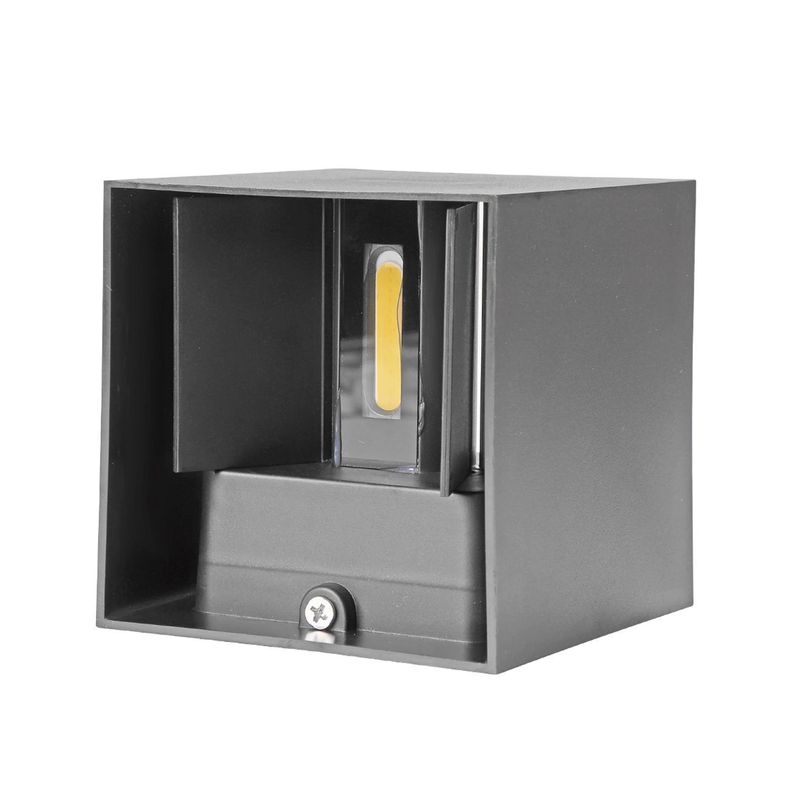 Aplique LED Cuadrado 6w Negro-1