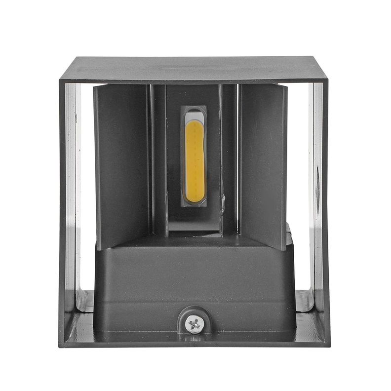 Aplique LED Cuadrado 6w Negro-2