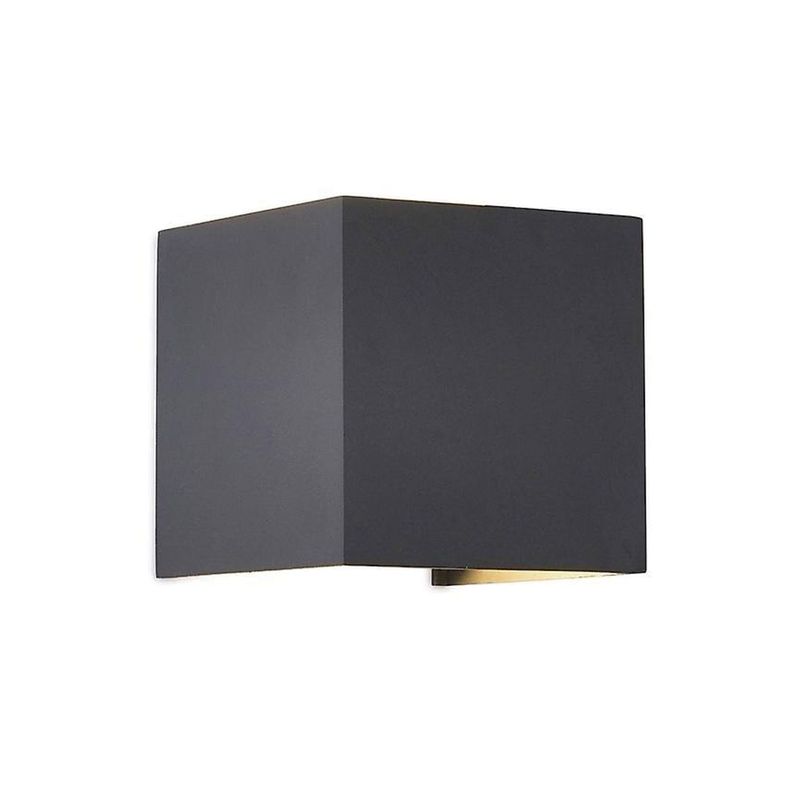 Aplique LED Cuadrado 6w Negro-0