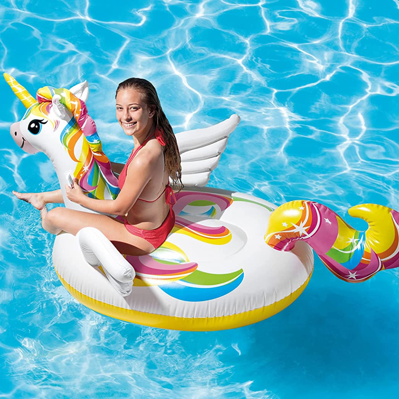 Flotador Inflable Unicornio Encantado 198x140x97Cm-3