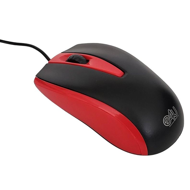 Mouse Con Cable USB - Rojo-2