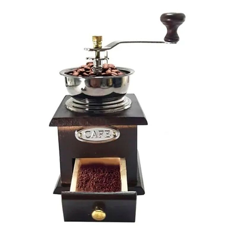 Molinillo Moledor De Granos De Café Y Semillas Manual-0