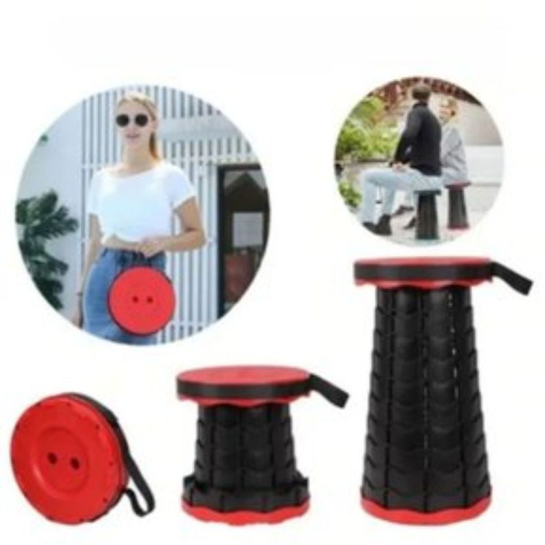 Taburete Plegable Silla Retractil Portatil-1