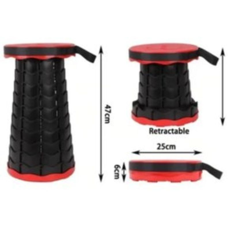 Taburete Plegable Silla Retractil Portatil-2