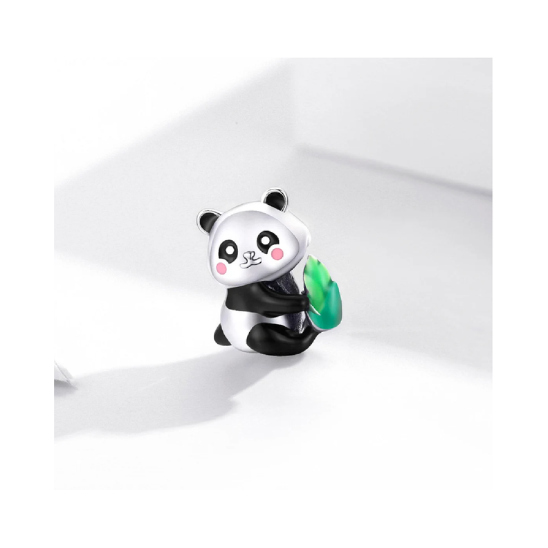 Charm Oso Panda en Plata Fina 925 SILVER HEART-3