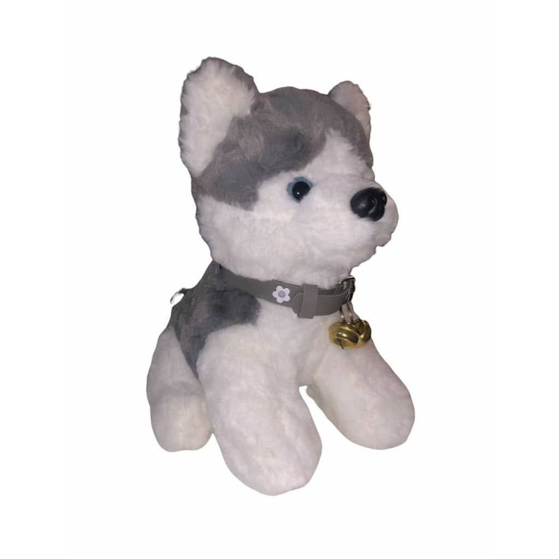 Peluche De Perro Lobo Suave Y Divertido-1