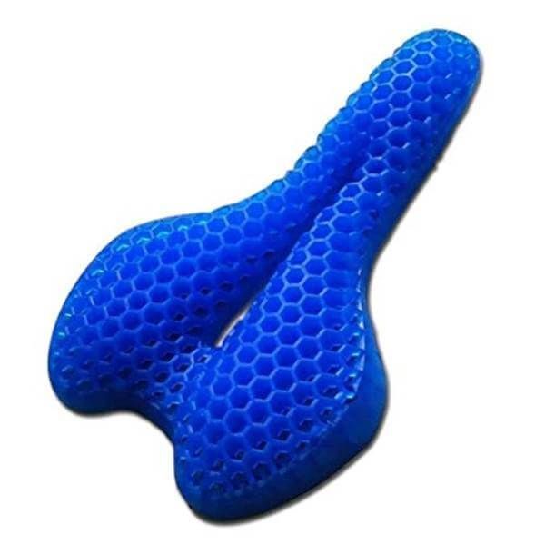 Cojín Flexible De Gel Asiento Para Bicicletas Con Funda-0