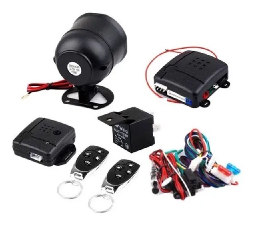 Alarma De Auto Sistema De Seguridad 2 Mandos-1