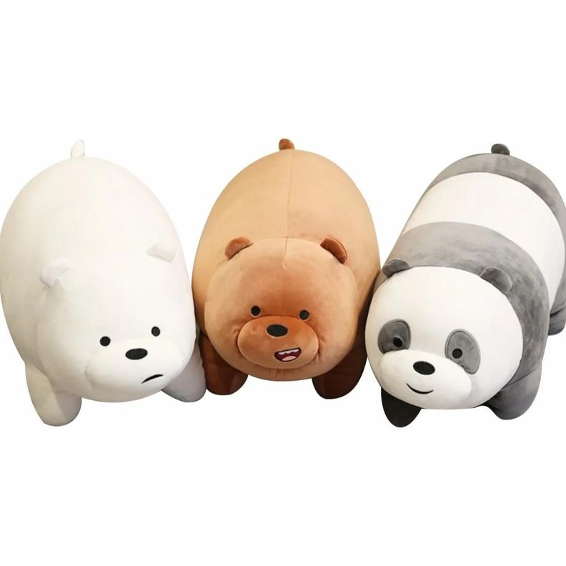 Juguete Pack 3 Peluches Osos 30cm Pardo Polar Panda-1
