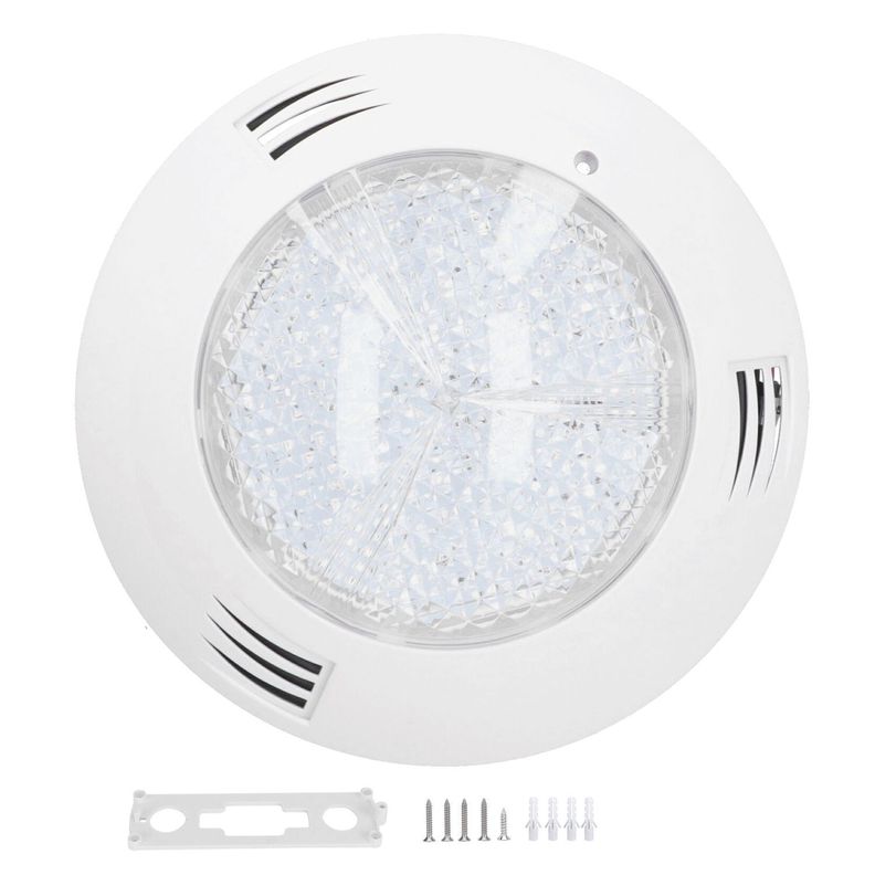Foco LED Piscina RGB Con Control Remoto Azul 24W/12V + Fuente De Poder 5Amp-2