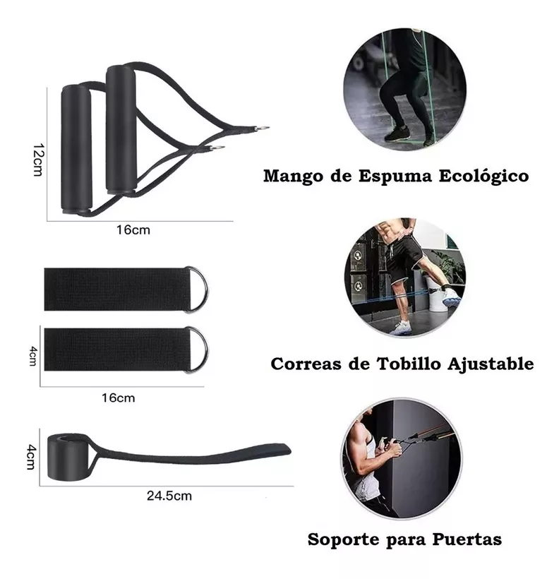 Kit Bandas Elásticas de resistencia 11 piezas-2