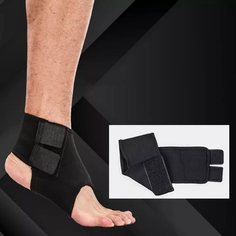 Tobillera De Compresión Ajustable Elasticada-5