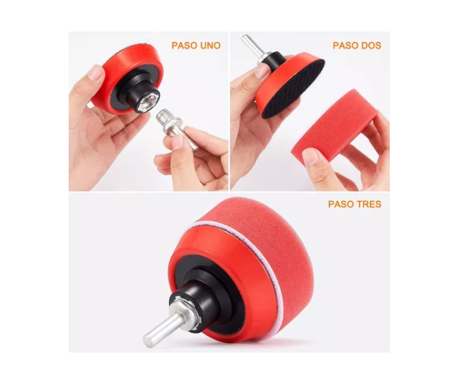 Kit De 29 Piezas Pulir Esponjas Almohadillas Para Auto-3