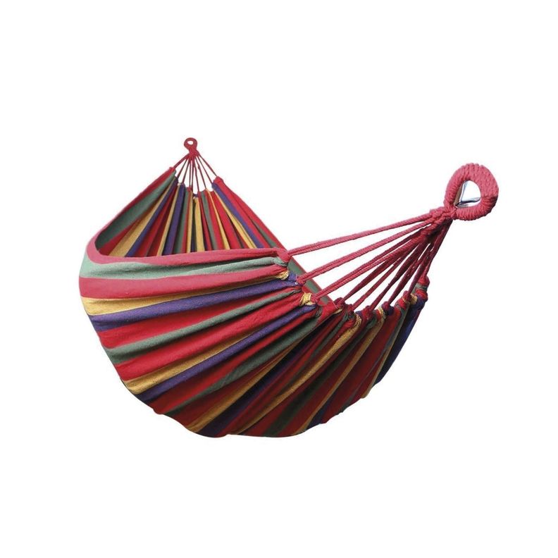 Hamaca Colgante Para Jardin 180x150 Cms 2 Plazas Roja-0